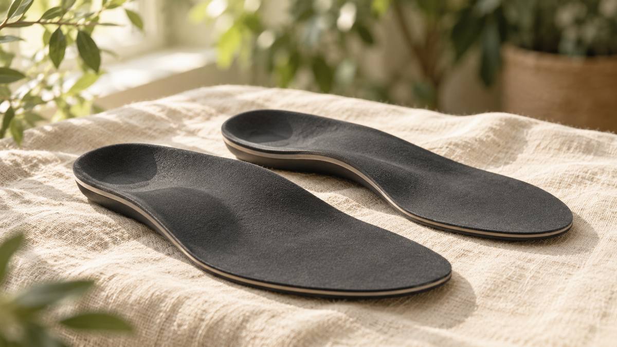 Une paire d'orthèses plantaires sur mesure